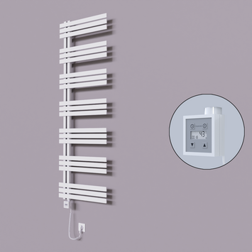  - Thames Dekoratif Elektrikli Havlupan 500x1800 Beyaz (KTX3 Termostat) 1000W Spiral Kablolu