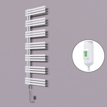 Radiva - Thames Dekoratif Elektrikli Havlupan 500x1800 Beyaz (On/Off Düğmeli) 900W