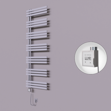 Radiva - Thames Dekoratif Elektrikli Havlupan 500x1800 Gri (KTX3 Termostat) 1000W Spiral Kablolu
