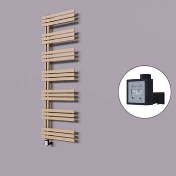 Radiva - Thames Dekoratif Elektrikli Havlupan 500x1800 Kapuçino (KTX3 Termostat) 1000W