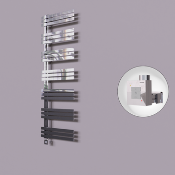 Radiva - Thames Dekoratif Elektrikli Havlupan 500x1800 Krom (KTX1 Termostat) 600W
