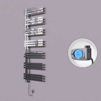 Radiva - Thames Dekoratif Elektrikli Havlupan 500x1800 Krom (Musa Termostat) 600W