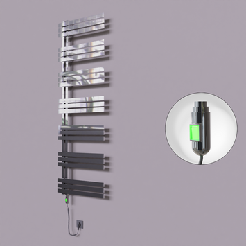 Radiva - Thames Dekoratif Elektrikli Havlupan 500x1800 Krom (On/Off Düğmeli) 600W