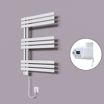 Radiva - Thames Dekoratif Elektrikli Havlupan 500x800 Beyaz (Thesis Termostat) 300W