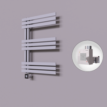 Radiva - Thames Dekoratif Elektrikli Havlupan 500x800 Gri (KTX1 Termostat) 300W