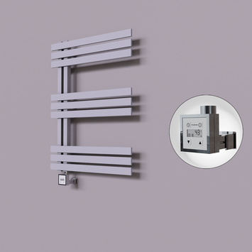 Radiva - Thames Dekoratif Elektrikli Havlupan 500x800 Gri (KTX3 Termostat) 300W