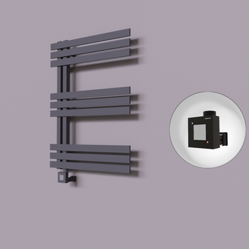 - Thames Dekoratif Elektrikli Havlupan 500x800 Koyu Antrasit (KTX1 Termostat) 300W  - Thames Dekoratif Elektrikli Havlupan 500x800 Koyu Antrasit (KTX1 Termostat) 300W