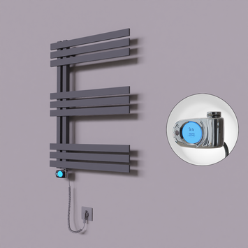 - Thames Dekoratif Elektrikli Havlupan 500x800 Koyu Antrasit (Musa Termostat) 300W  - Thames Dekoratif Elektrikli Havlupan 500x800 Koyu Antrasit (Musa Termostat) 300W