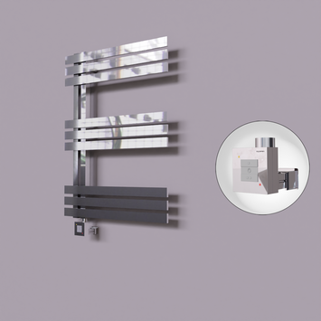 Radiva - Thames Dekoratif Elektrikli Havlupan 500x800 Krom (KTX1 Termostat) 200W