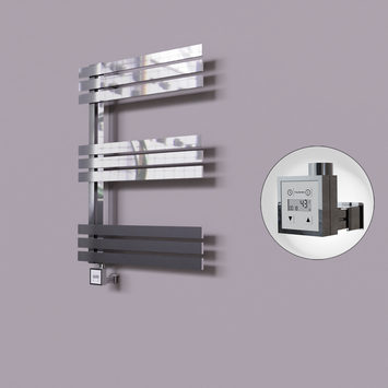 Radiva - Thames Dekoratif Elektrikli Havlupan 500x800 Krom (KTX3 Termostat) 200W
