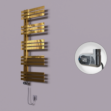  - Thames Dekoratif Elektrikli Havlupan 600x1200 Altın (Thesis Termostat) 300W