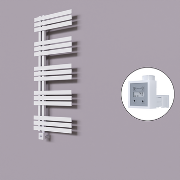  - Thames Dekoratif Elektrikli Havlupan 600x1200 Beyaz (KTX3 Termostat) 600W
