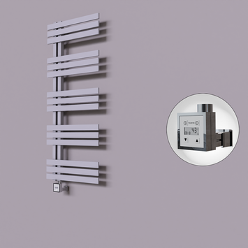 Radiva - Thames Dekoratif Elektrikli Havlupan 600x1200 Gri (KTX3 Termostat) 600W