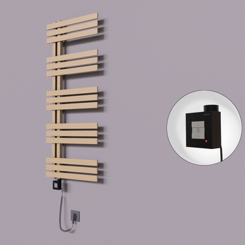 Radiva - Thames Dekoratif Elektrikli Havlupan 600x1200 Kapuçino (KTX1 Termostat) 600W Spiral Kablolu