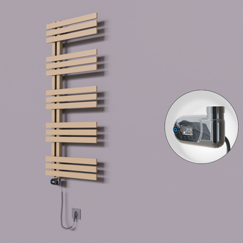 Radiva - Thames Dekoratif Elektrikli Havlupan 600x1200 Kapuçino (Thesis Termostat) 600W