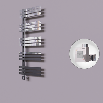 Radiva - Thames Dekoratif Elektrikli Havlupan 600x1200 Krom (KTX1 Termostat) 300W
