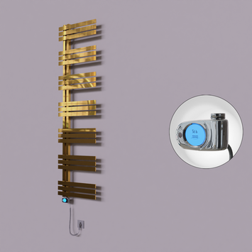 Radiva - Thames Dekoratif Elektrikli Havlupan 600x1800 Altın (Musa Termostat) 600W
