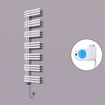 Radiva - Thames Dekoratif Elektrikli Havlupan 600x1800 Beyaz (Musa Termostat) 900W
