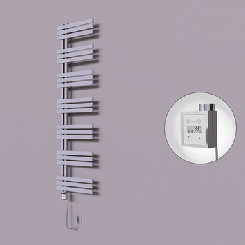 Radiva - Thames Dekoratif Elektrikli Havlupan 600x1800 Gri (KTX3 Termostat) 1000W Spiral Kablolu