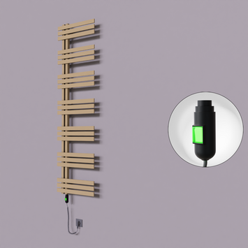  - Thames Dekoratif Elektrikli Havlupan 600x1800 Kapuçino (On/Off Düğmeli) 900W