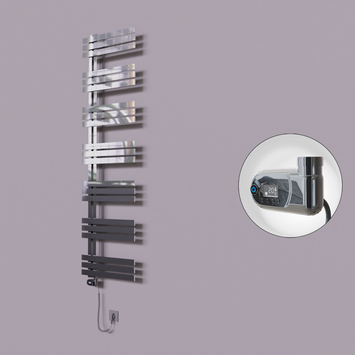 Radiva - Thames Dekoratif Elektrikli Havlupan 600x1800 Krom (Thesis Termostat) 600W
