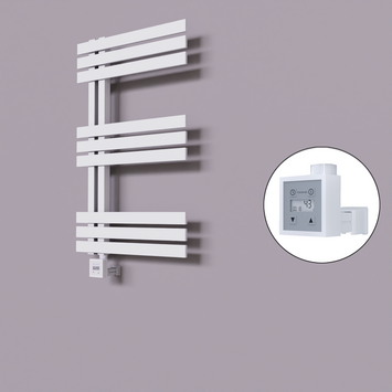 Radiva - Thames Dekoratif Elektrikli Havlupan 600x800 Beyaz (KTX3 Termostat) 300W
