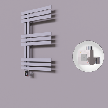 Radiva - Thames Dekoratif Elektrikli Havlupan 600x800 Gri (KTX1 Termostat) 300W