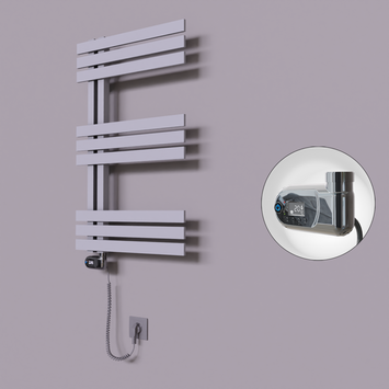 Radiva - Thames Dekoratif Elektrikli Havlupan 600x800 Gri (Thesis Termostat) 300W