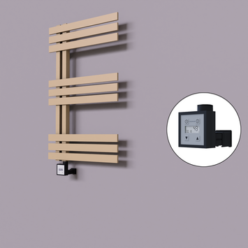 Radiva - Thames Dekoratif Elektrikli Havlupan 600x800 Kapuçino (KTX3 Termostat) 300W