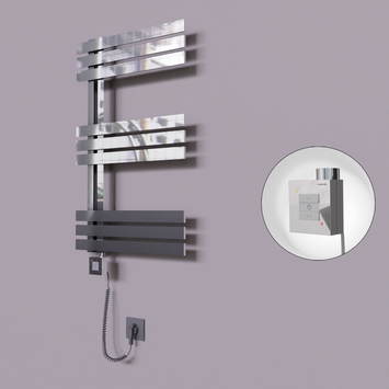  - Thames Dekoratif Elektrikli Havlupan 600x800 Krom (KTX1 Termostat) 200W Spiral Kablolu