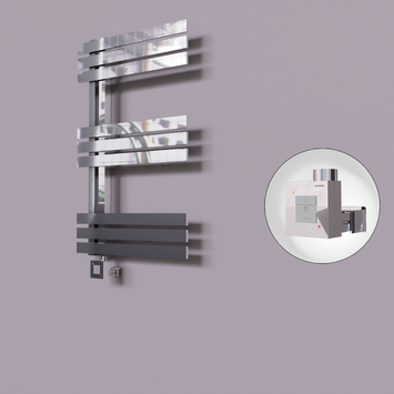 Radiva - Thames Dekoratif Elektrikli Havlupan 600x800 Krom (KTX1 Termostat) 200W