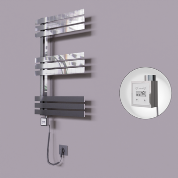  - Thames Dekoratif Elektrikli Havlupan 600x800 Krom (KTX3 Termostat) 200W Spiral Kablolu