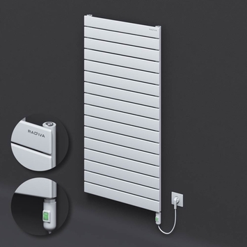 Radiva - Tip 10H Elektrikli Çelik Dekoratif Radyatör 1180x600 Beyaz (On/Off Düğmeli) 900W