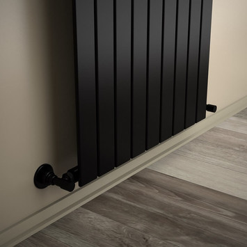 Radiva - Tip 10V Dekoratif Radyatör 1600x662 Siyah