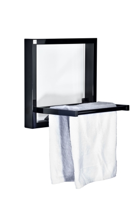 Towel Box Elektrikli Raflı Havlupan 480x480 Siyah