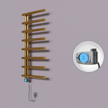Radiva - Tuna Dekoratif Elektrikli Havlupan 500x1150 Altın (Musa Termostat) 300W