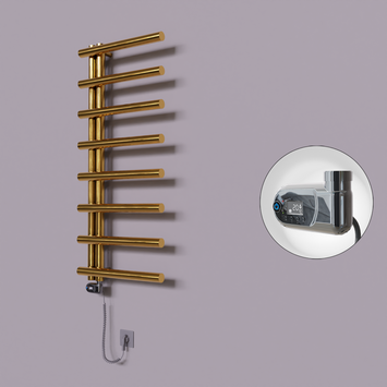 Radiva - Tuna Dekoratif Elektrikli Havlupan 500x1150 Altın (Thesis Termostat) 300W