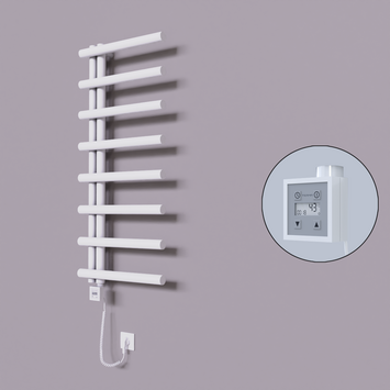 Radiva - Tuna Dekoratif Elektrikli Havlupan 500x1150 Beyaz (KTX3 Termostat) 300W Spiral Kablolu