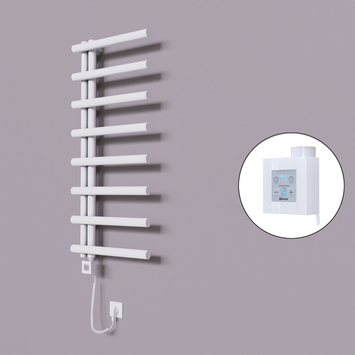Radiva - Tuna Dekoratif Elektrikli Havlupan 500x1150 Beyaz (KTX4 Termostat) 300W Spiral Kablolu