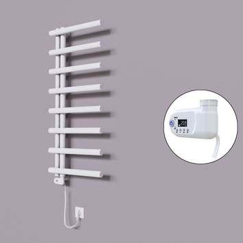 Radiva - Tuna Dekoratif Elektrikli Havlupan 500x1150 Beyaz (Thesis Termostat) 300W