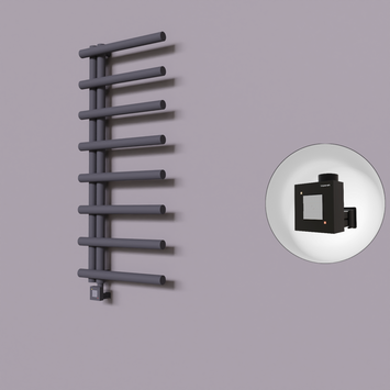  - Tuna Dekoratif Elektrikli Havlupan 500x1150 Koyu Antrasit (KTX1 Termostat) 300W