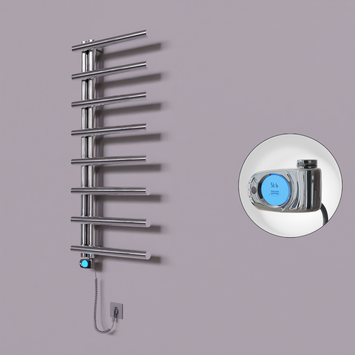 Radiva - Tuna Dekoratif Elektrikli Havlupan 500x1150 Krom (Musa Termostat) 300W
