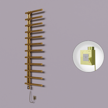  - Tuna Dekoratif Elektrikli Havlupan 500x1750 Altın (KTX1 Termostat) 300W Spiral Kablolu