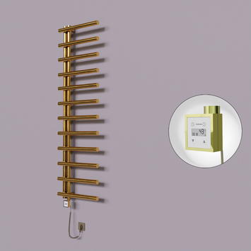  - Tuna Dekoratif Elektrikli Havlupan 500x1750 Altın (KTX3 Termostat) 300W Spiral Kablolu