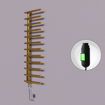 Radiva - Tuna Dekoratif Elektrikli Havlupan 500x1750 Altın (On/Off Düğmeli) 300W