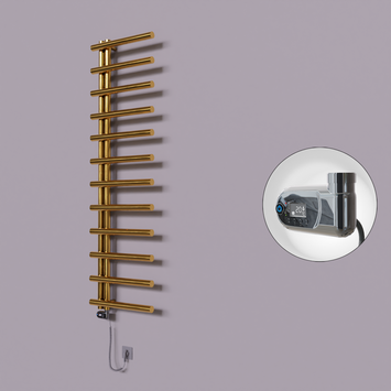 Radiva - Tuna Dekoratif Elektrikli Havlupan 500x1750 Altın (Thesis Termostat) 300W