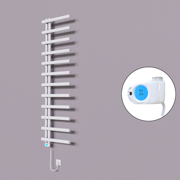 Radiva - Tuna Dekoratif Elektrikli Havlupan 500x1750 Beyaz (Musa Termostat) 600W
