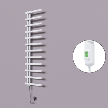  - Tuna Dekoratif Elektrikli Havlupan 500x1750 Beyaz (On/Off Düğmeli) 600W