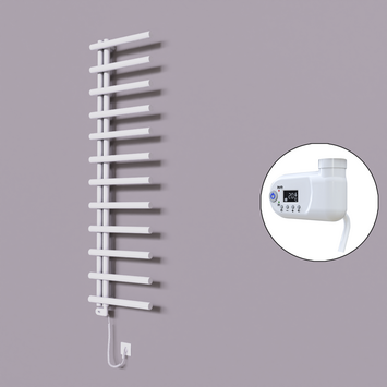 Radiva - Tuna Dekoratif Elektrikli Havlupan 500x1750 Beyaz (Thesis Termostat) 600W