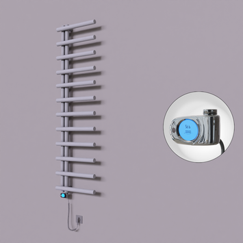 Radiva - Tuna Dekoratif Elektrikli Havlupan 500x1750 Gri (Musa Termostat) 600W